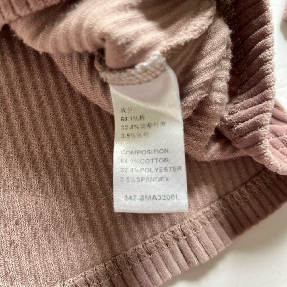 Othermix Soft Ribbed Sweater Purple Pink sz Large Whatever You Decide Phrase - Picture 5 of 11